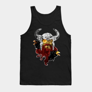 Odin With Huginn and Muninn Tank Top